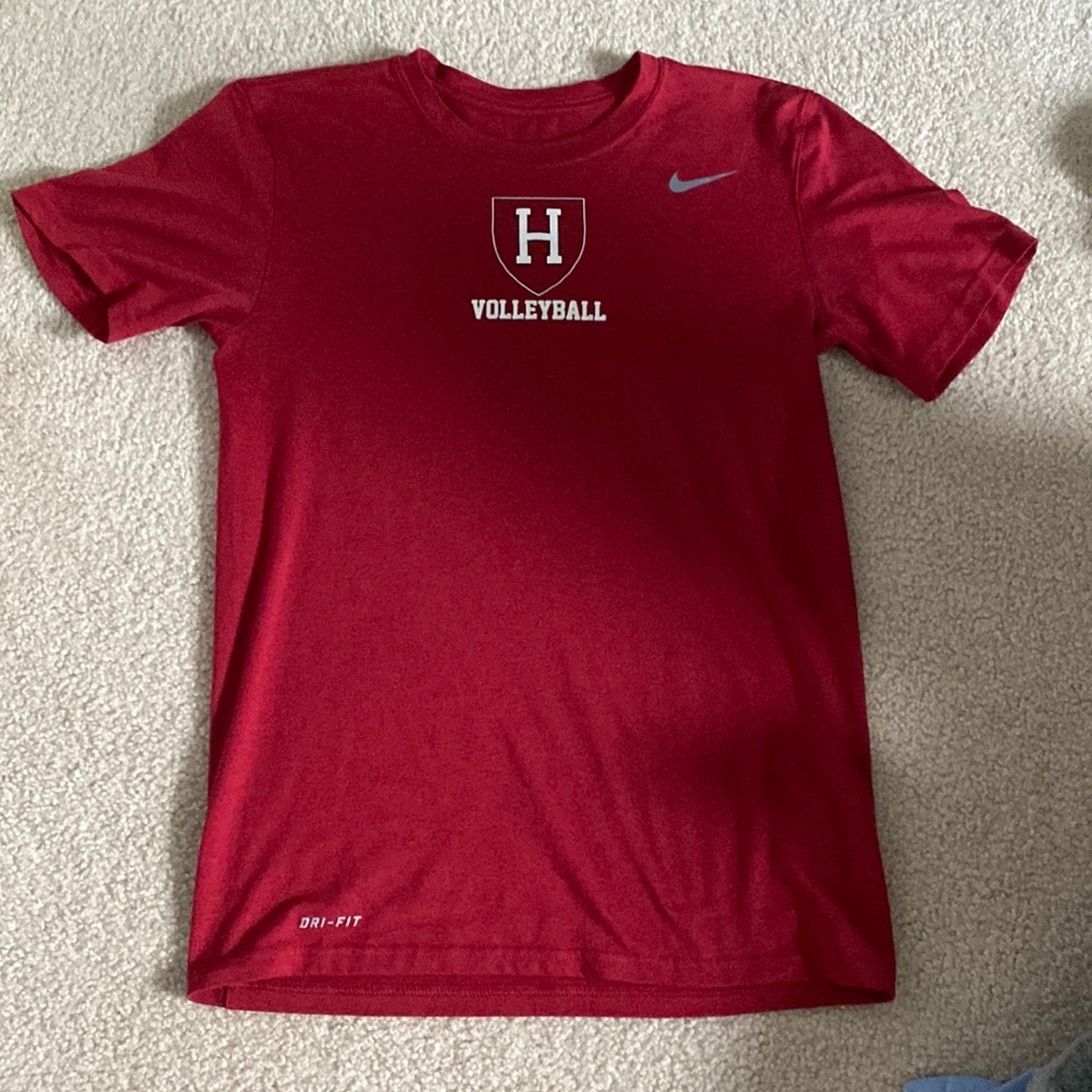 Red Harvard Volleyball Nike Tshirt